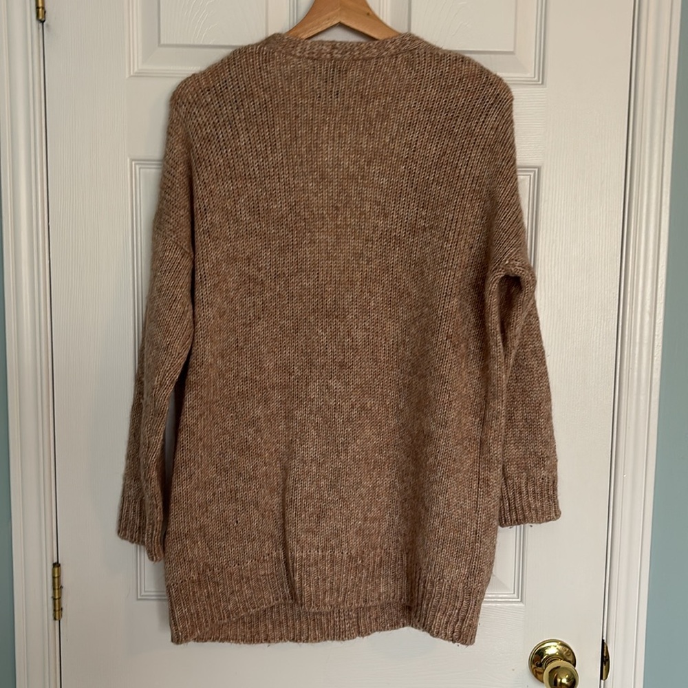 Massimo Dutti chunky wool blend knit cardigan - Picture 9 of 12
